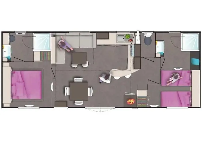 Zecamping Familial Dog Friendly Familial Parc Aquatique אולון-סור-מר